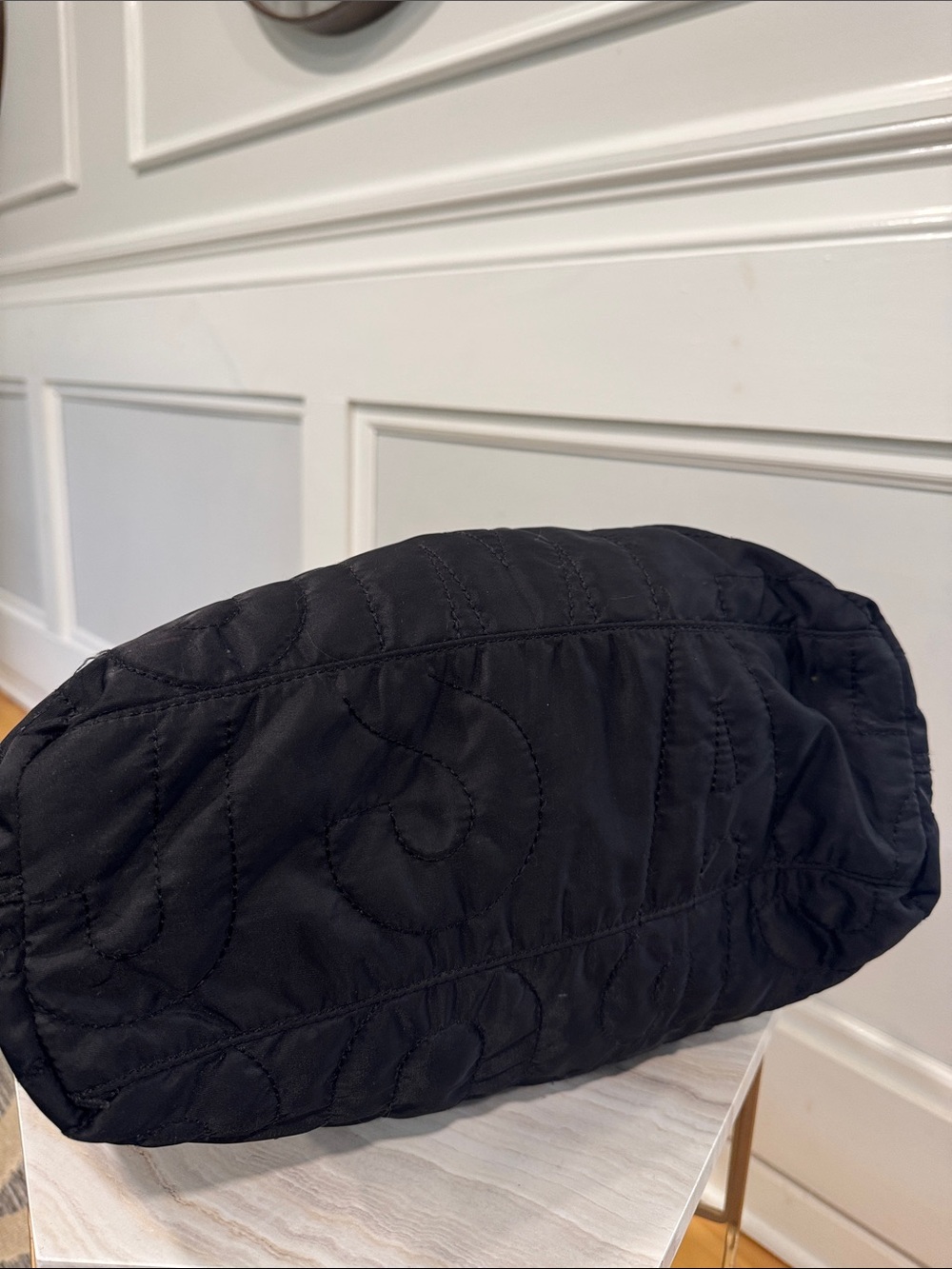 Marc Jacobs Bag Large Standard Supply Logo Stitched Black Weekender Travel Tote - Picture 10 of 17
